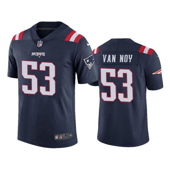 Men New England Patriots #53 Kyle Van Noy Nike Navy Vapor Limited NFL Jersey